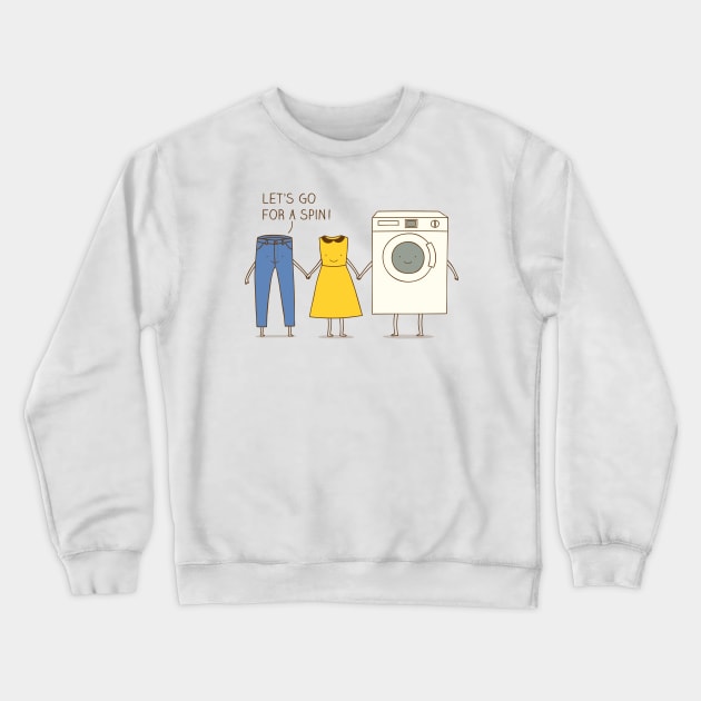 let's go for a spin! Crewneck Sweatshirt by milkyprint